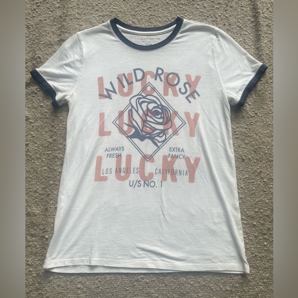 Lucky Brand - Lucky Wild Rose tee.  Size medium